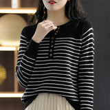 StripedSweater™ - Holen Sie sich einen modischen und stilvollen Pullover